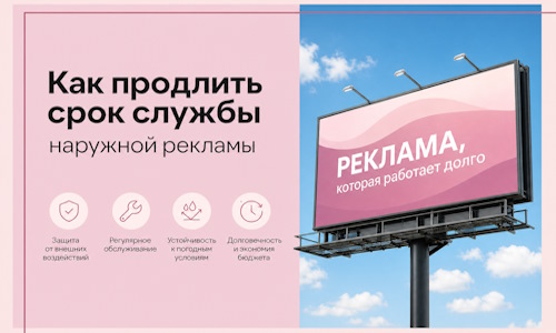 Как продлить срок службы наружной рекламы в  Тайшете