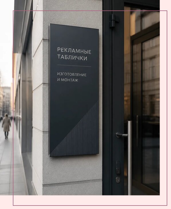Рекламные таблички в Тайшете по цене от 4673 р. | Аванза-Тшт