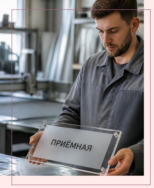Таблички из оргстекла на заказ в Тайшете от 4050 р. | Аванза-Тшт